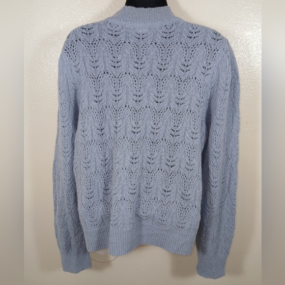 Veronica Beard Makani Pointelle Knit Sweater Large - Picture 5 of 11